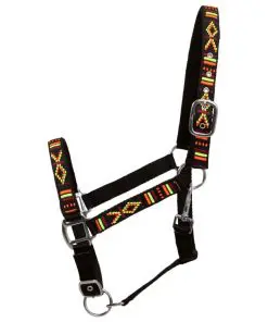 vidaXL Head Collars 2 pcs for Horse Nylon Size Full Black