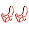 vidaXL Head Collars 2 pcs for Horse Nylon Size Cob Red vidaXL Head Collars 2 pcs for Horse Nylon Size Cob Red
