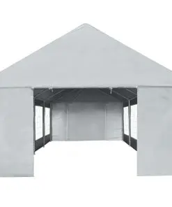 vidaXL Party Tent PE 4×8 m Grey
