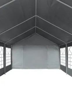 vidaXL Party Tent PE 4×8 m Grey