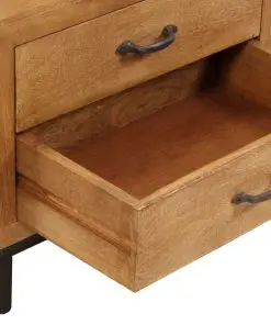 vidaXL TV Cabinet Solid Mango Wood 140x30x40 cm