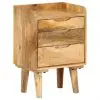 vidaXL Bedside Cabinet Solid Mango Wood 40x30x59.5 cm vidaXL Bedside Cabinet Solid Mango Wood 40x30x59.5 cm