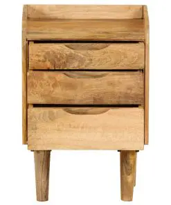 vidaXL Bedside Cabinet Solid Mango Wood 40x30x59.5 cm