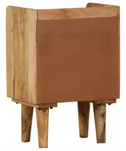 vidaXL Bedside Cabinet Solid Mango Wood 40x30x59.5 cm