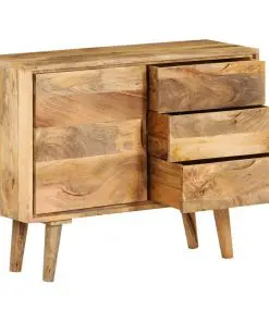 vidaXL Sideboard Solid Mango Wood 90x30x69 cm
