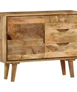 vidaXL Sideboard Solid Mango Wood 90x30x69 cm