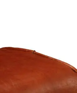 vidaXL Bar Chairs 2 pcs Real Leather and Solid Mango Wood