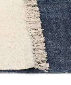 vidaXL Kilim Rug Cotton 120×180 cm Blue