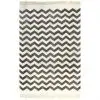 vidaXL Kilim Rug Cotton 120×180 cm with Pattern Black/White vidaXL Kilim Rug Cotton 120×180 cm with Pattern Black/White