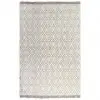 vidaXL Kilim Rug Cotton 120×180 cm with Pattern Taupe