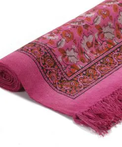 vidaXL Kilim Rug Cotton 120×180 cm with Pattern Fachsia