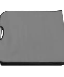 vidaXL Folding Beach Mats 2 pcs Steel and Fabric Grey