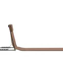 vidaXL Folding Beach Mats 2 pcs Steel and Fabric Brown