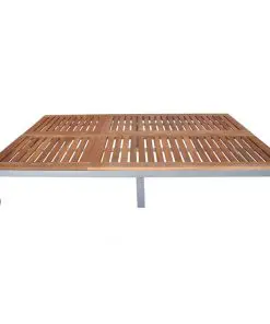 vidaXL Double Sun Lounger Solid Acacia Wood