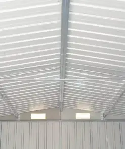 vidaXL Garden Shed 257x497x178 cm Metal Green