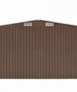 vidaXL Garden Shed 257x497x178 cm Metal Brown