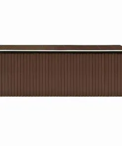 vidaXL Garden Shed 257x497x178 cm Metal Brown