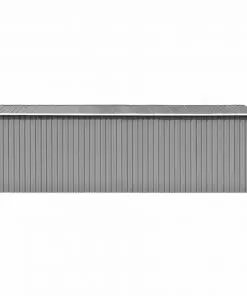 vidaXL Garden Shed 257x597x178 cm Metal Grey