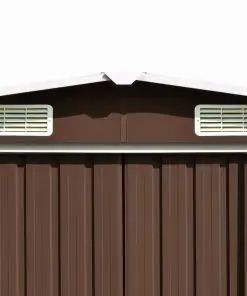 vidaXL Garden Shed 257x597x178 cm Metal Brown