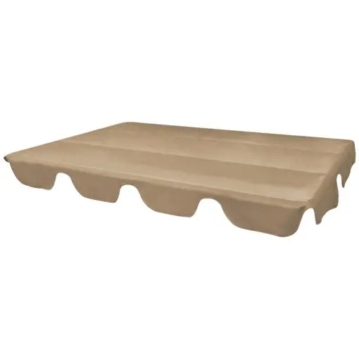 vidaXL Replacement Canopy for Garden Swing Taupe 226×186 cm