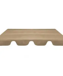 vidaXL Replacement Canopy for Garden Swing Taupe 226×186 cm