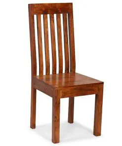 vidaXL Dining Chairs 4 pcs Solid Wood with Sheesham Finish Modern