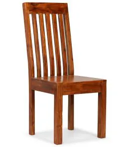 vidaXL Dining Chairs 6 pcs Solid Wood with Sheesham Finish Modern