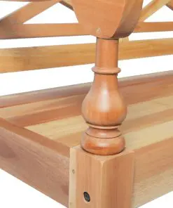 vidaXL Batavia Chairs 2 pcs Light Brown Solid Mahogany Wood