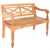 vidaXL Batavia Bench 98 cm Solid Mahogany Wood Light Brown vidaXL Batavia Bench 98 cm Solid Mahogany Wood Light Brown