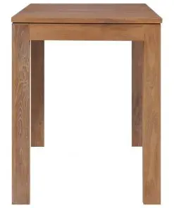 vidaXL Dining Table Solid Teak Wood with Natural Finish 140x70x76 cm