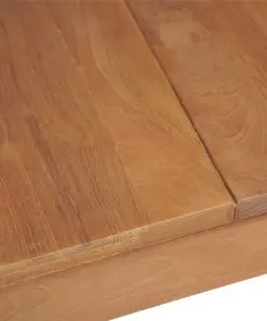 vidaXL Dining Table Solid Teak Wood with Natural Finish 140x70x76 cm