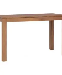 vidaXL Dining Table Solid Teak Wood with Natural Finish 120x60x76 cm