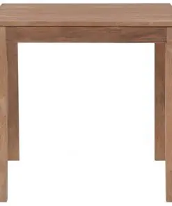 vidaXL Dining Table Solid Teak Wood with Natural Finish 82x80x76 cm