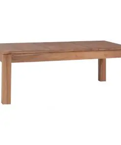 vidaXL Coffee Table Solid Teak Wood with Natural Finish 110x60x40 cm