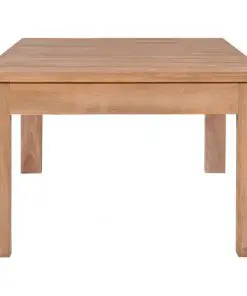 vidaXL Coffee Table Solid Teak Wood with Natural Finish 110x60x40 cm