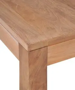 vidaXL Coffee Table Solid Teak Wood with Natural Finish 110x60x40 cm