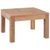 vidaXL Coffee Table Solid Teak Wood with Natural Finish 60x60x40 cm