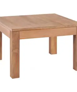 vidaXL Coffee Table Solid Teak Wood with Natural Finish 60x60x40 cm