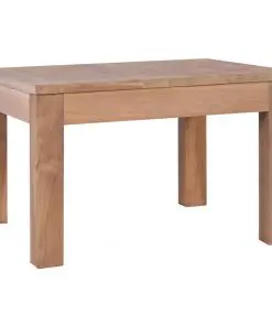 vidaXL Coffee Table Solid Teak Wood with Natural Finish 60x60x40 cm