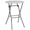 vidaXL Folding Bar Table White 80×110 cm HDPE