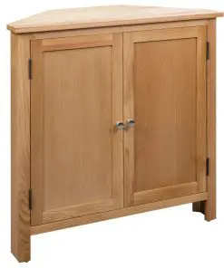 vidaXL Corner Cabinet 80×33.5×78 cm Solid Oak Wood