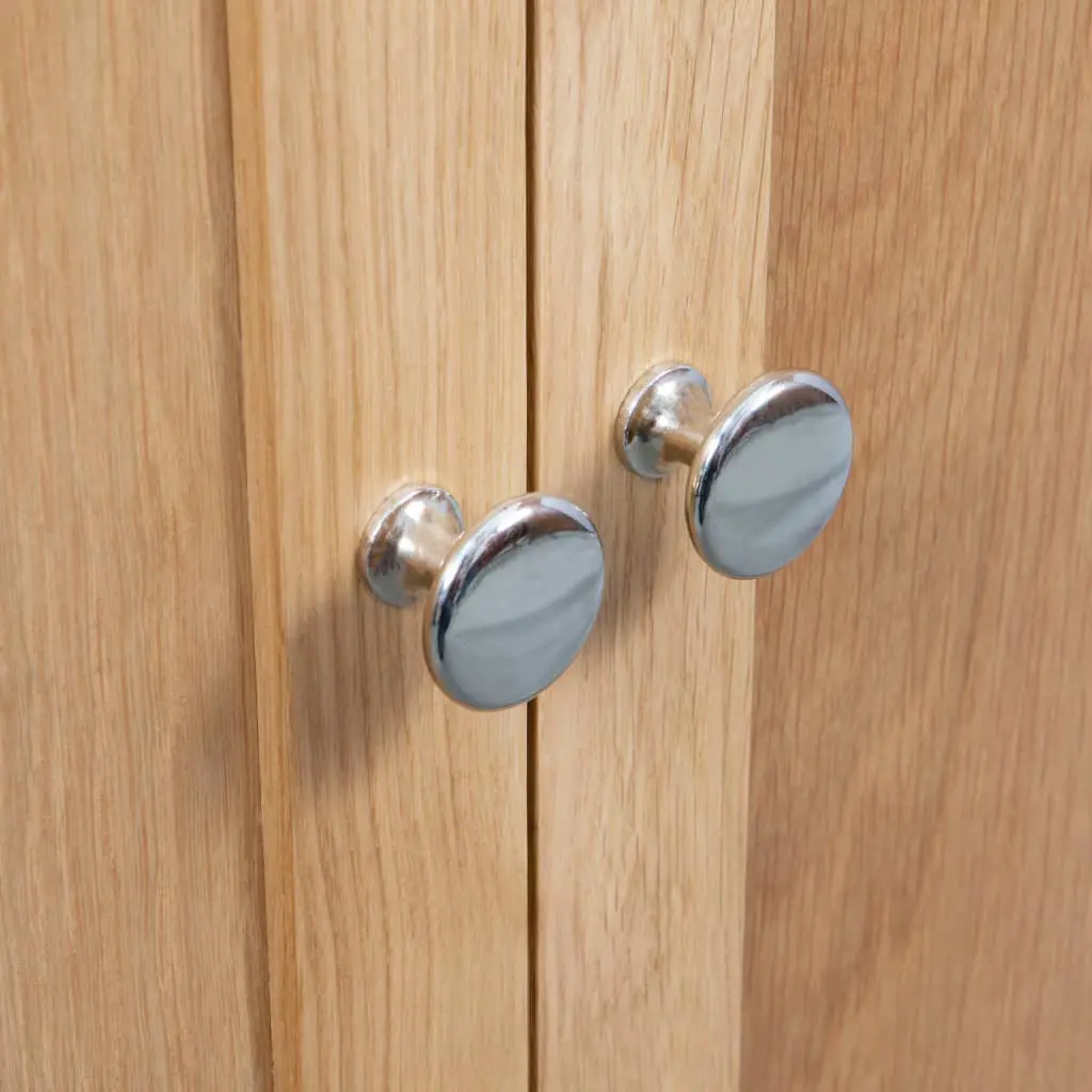 vidaXL Corner Cabinet 80×33.5×78 cm Solid Oak Wood