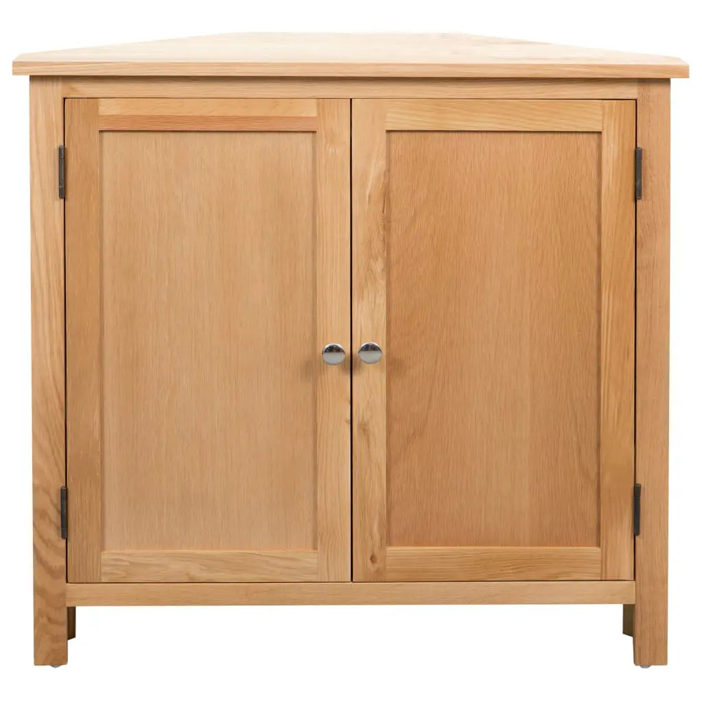 vidaXL Corner Cabinet 80×33.5×78 cm Solid Oak Wood