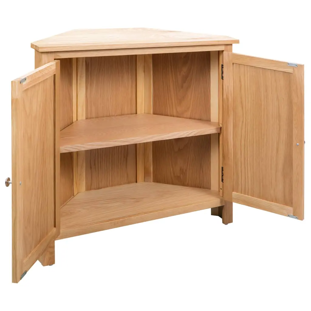 vidaXL Corner Cabinet 80×33.5×78 cm Solid Oak Wood