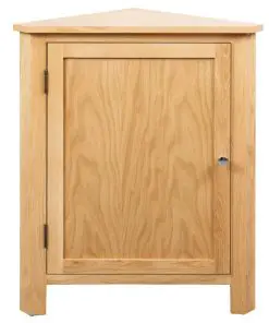 vidaXL Corner Cabinet 59x36x80 cm Solid Oak Wood