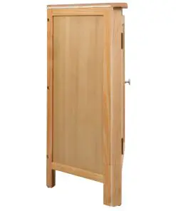 vidaXL Corner Cabinet 59x36x80 cm Solid Oak Wood