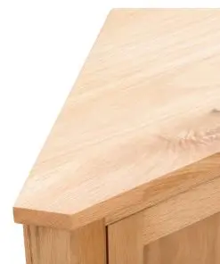 vidaXL Corner Cabinet 59x36x80 cm Solid Oak Wood