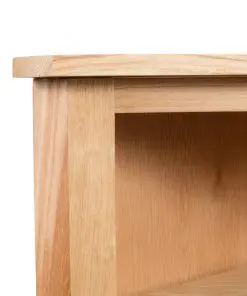 vidaXL Corner Shelf 59x36x100 cm Solid Oak Wood