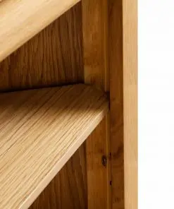 vidaXL Corner Cabinet 59x36x180 cm Solid Oak Wood