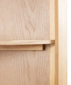 vidaXL Corner Cabinet 59x36x180 cm Solid Oak Wood